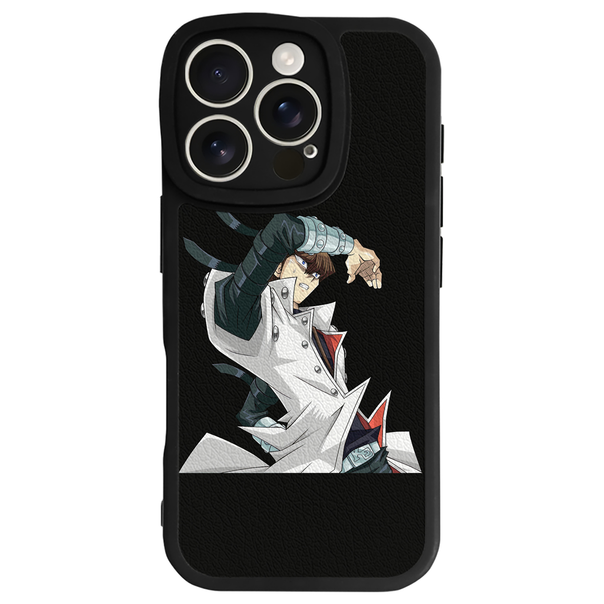 （画像用） 遊☆戯☆王 Yu-Gi-Oh! 【iPhone 16シリーズ対応】シリコンスマホケース（レザー調） 材質：シリコン